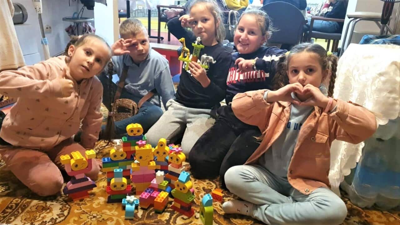 Ukrainian children in emergency housing (Supplied - Ukrainian Crisis Appeal).jpg