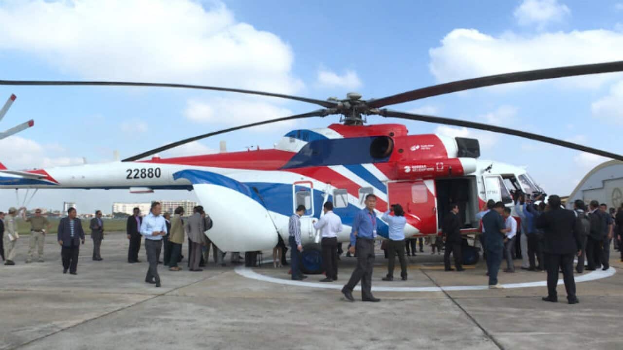 Russia helicopter showcase in Phnom Penh on 20th November 2018