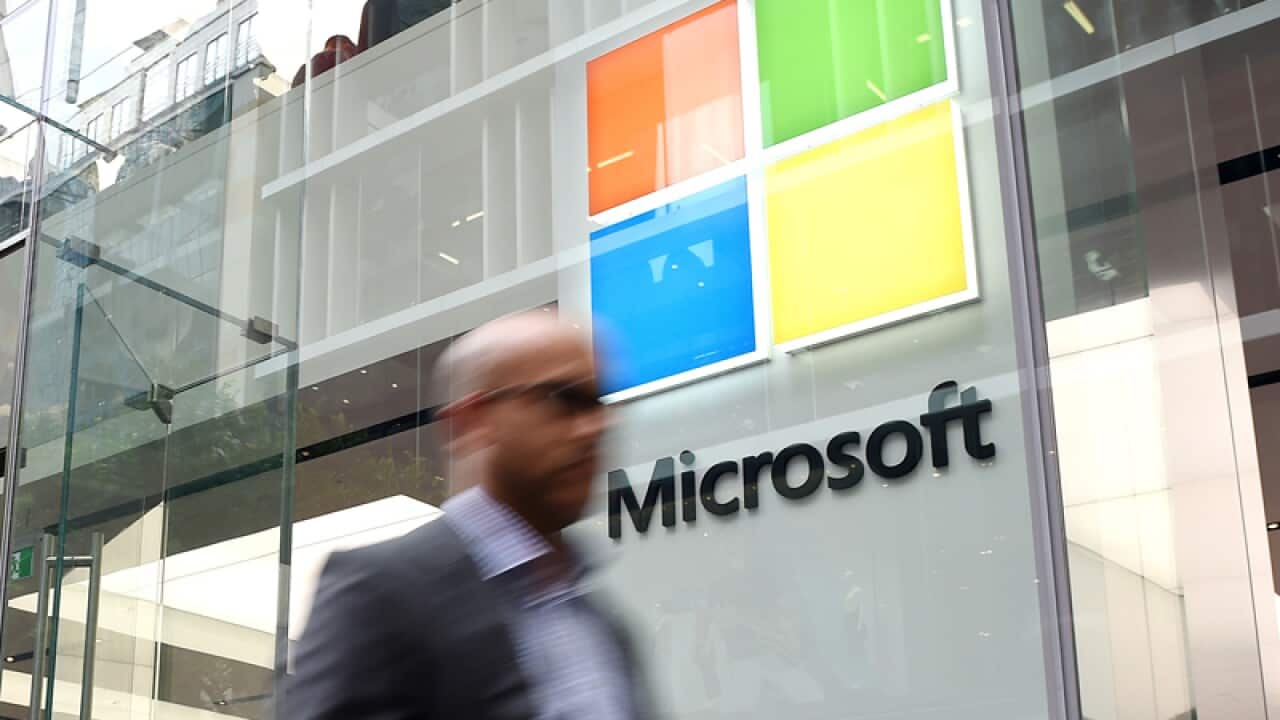 The Microsoft flagship store in the Sydney CBD
