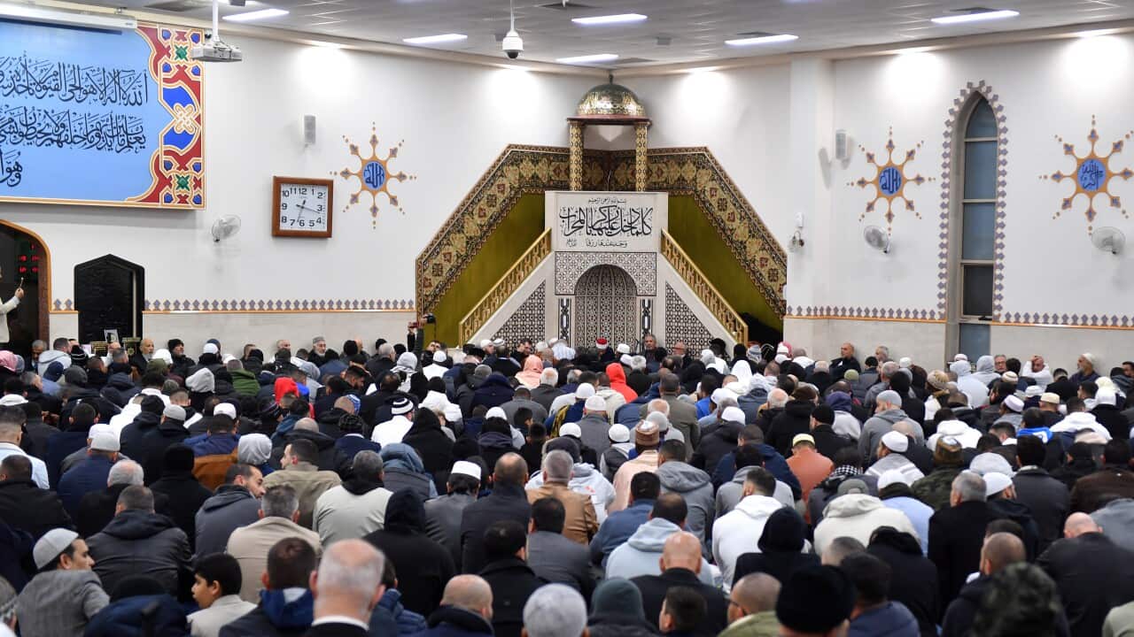 Prayers at the Lakemba Mosque in 2019.