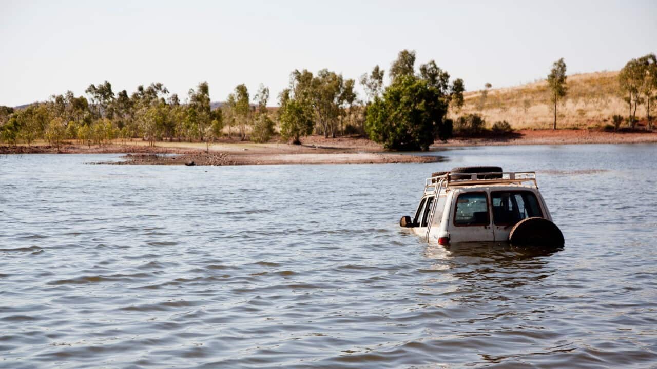 Driving 4X4 through deep water (Getty ImagesTobias Titz)