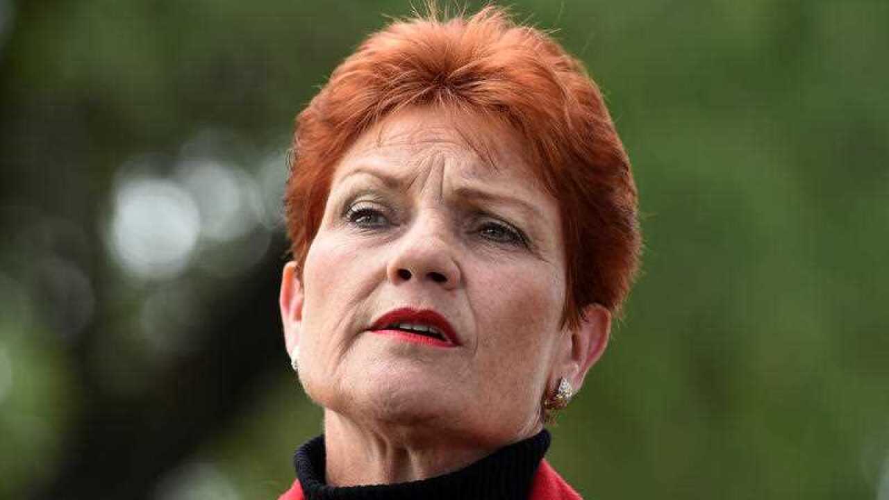 One Nation's Pauline Hanson