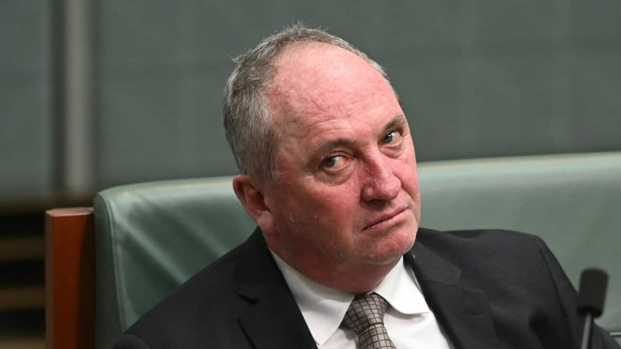 A man sitting in parliament