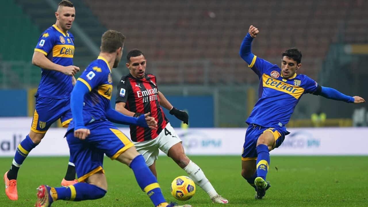 Serie A Milan vs Parma Nella foto: Ismael Bennacer