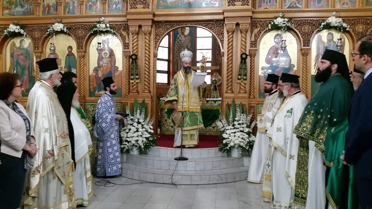 Archbishop Makarios at the Parish of Liverpool