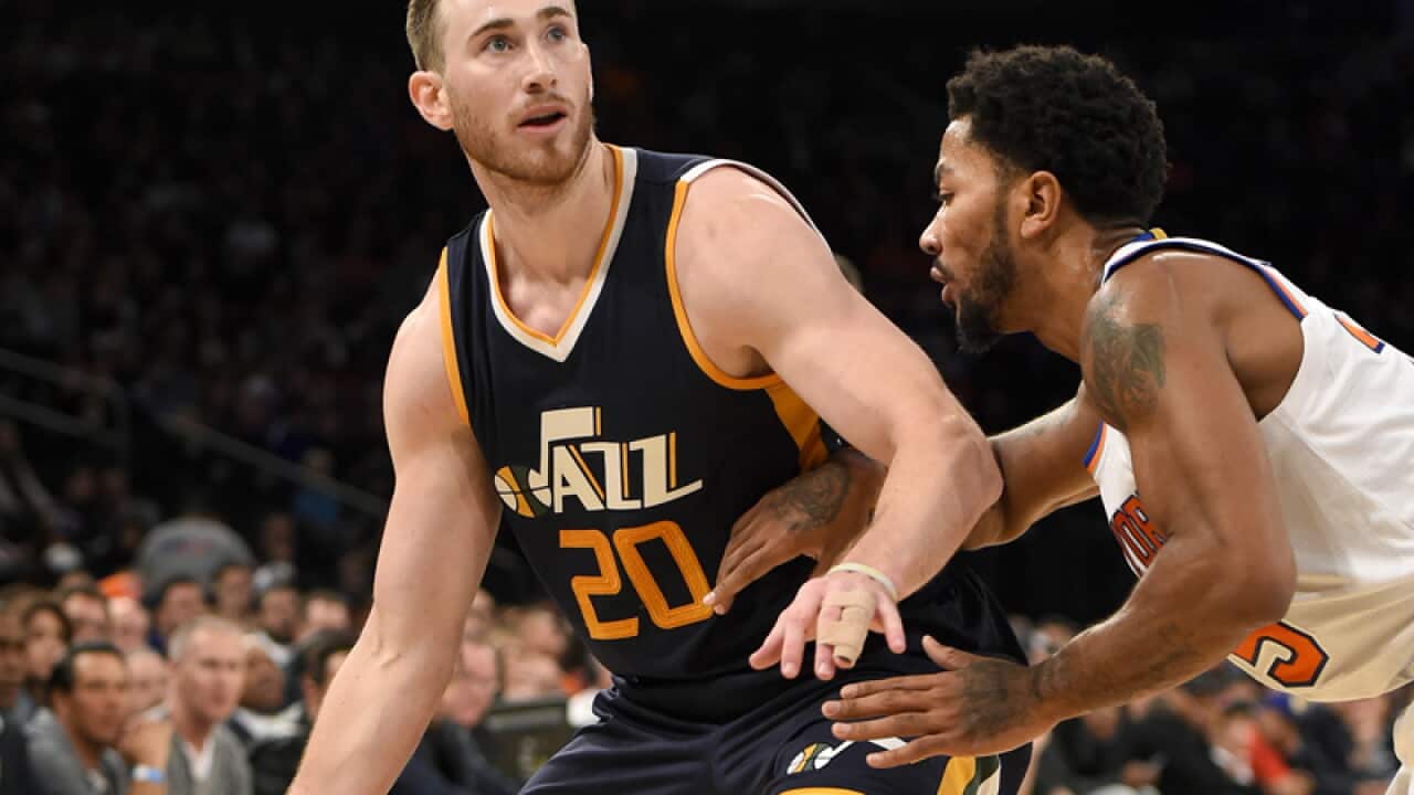 Utah Jazz small forward Gordon Hayward