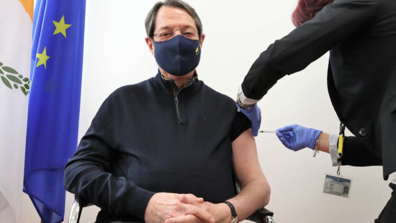 Nicos Anastasiades gets COVID-19 jab