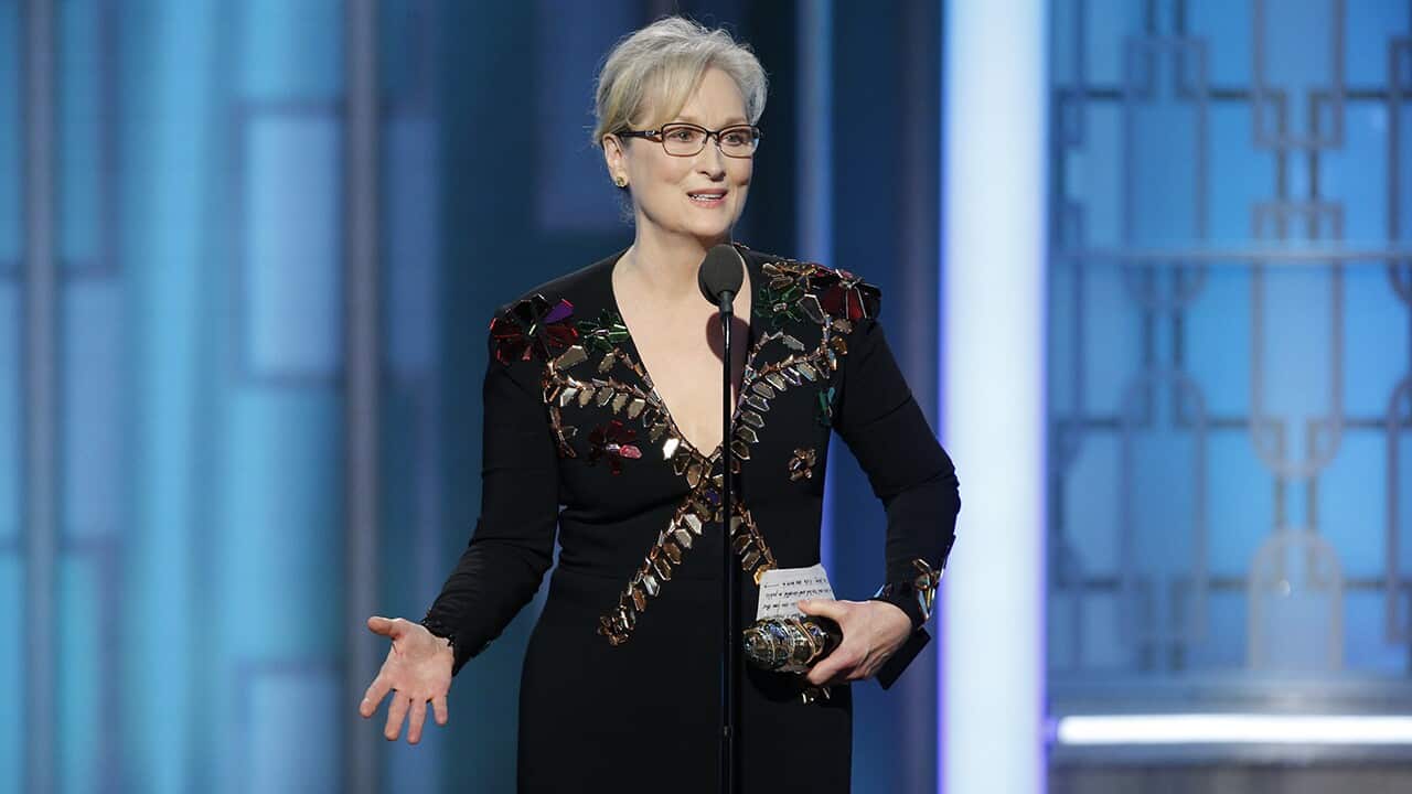 This image released by NBC shows Meryl Streep