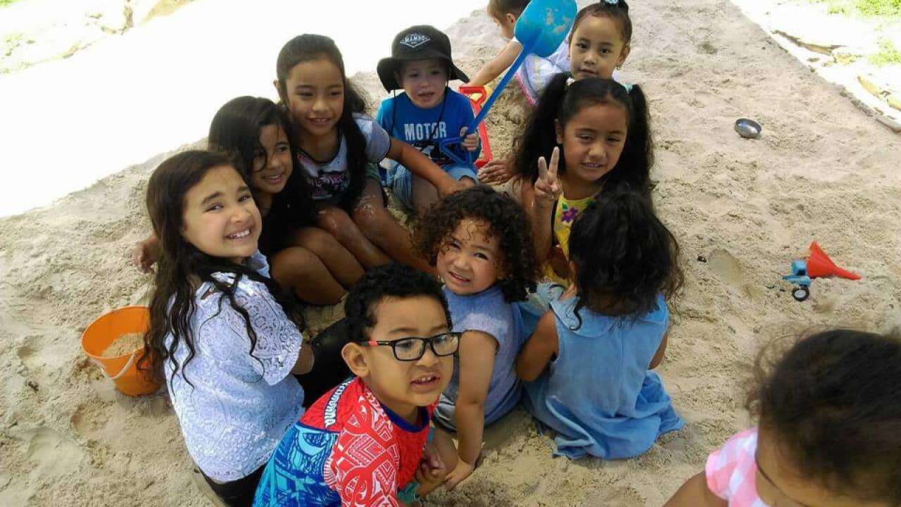 Children at the Pasifika Language Nest Playgroup