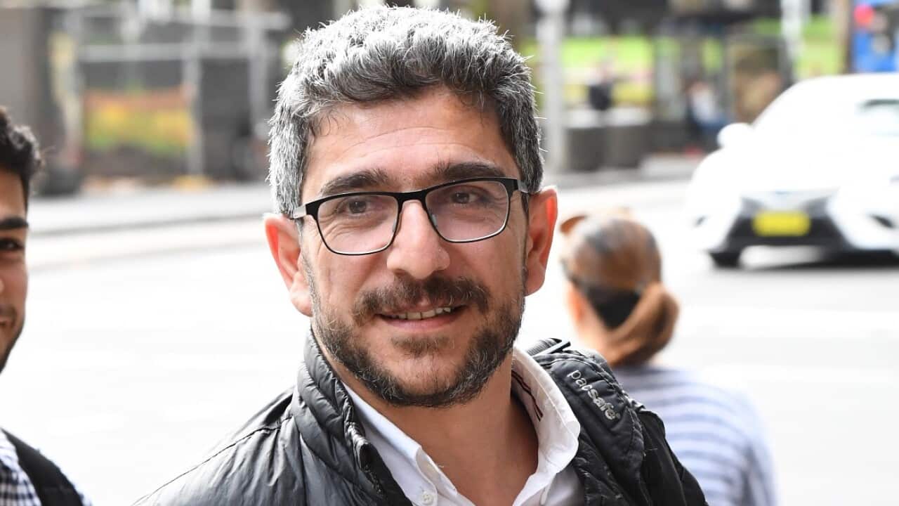 Renas Lelikan arrives at the Downing Centre Local Court in Sydney.