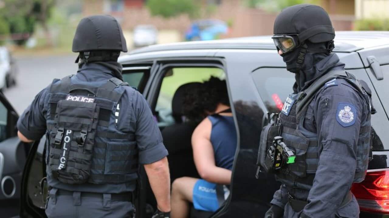 Australian Federal Police (AFP) officers during an operation