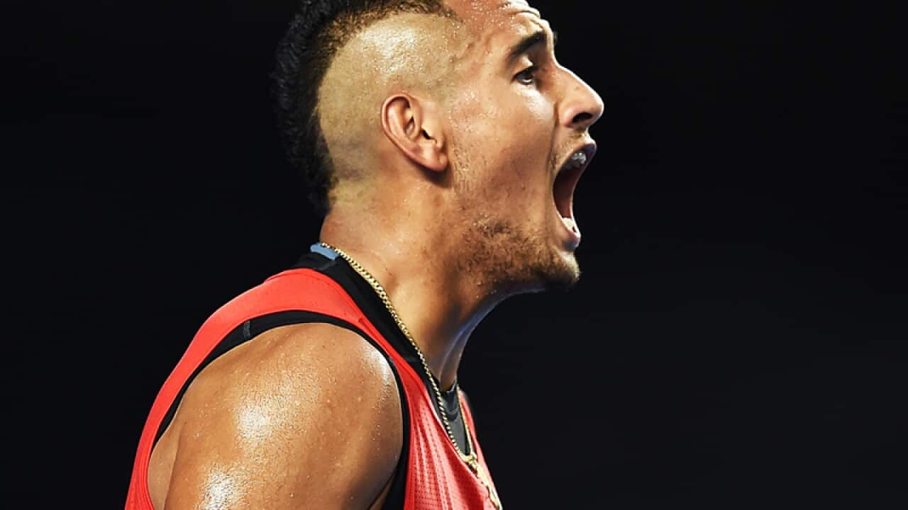 Nick Kyrgios of Australia
