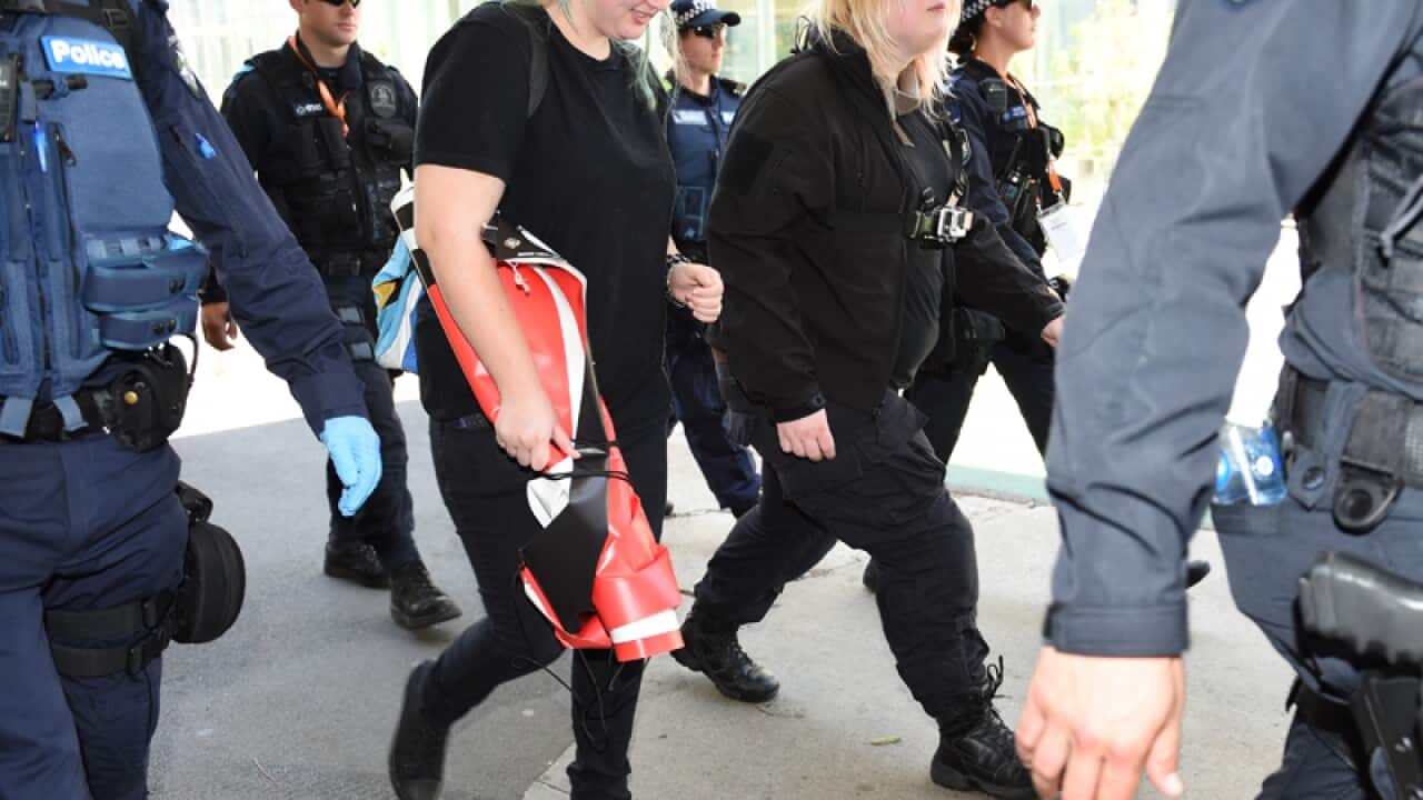 Two girls detained by police for banned items in Brisbane