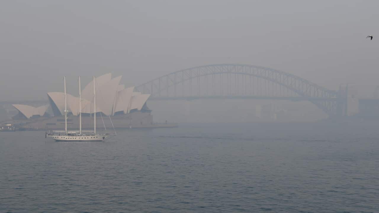 Smoke haze in Sydney