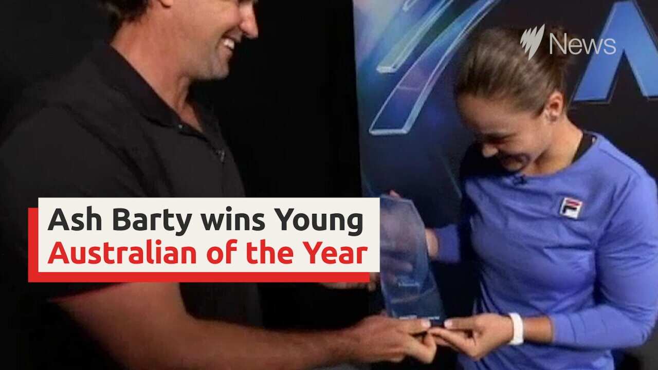 Ashleigh Barty wins Young Australian of the Year.