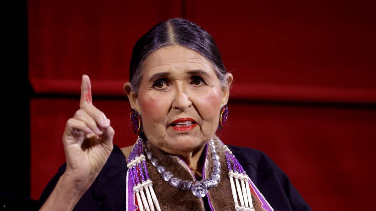 Sacheen Littlefeather at the Academy Museum of Motion Pictures event