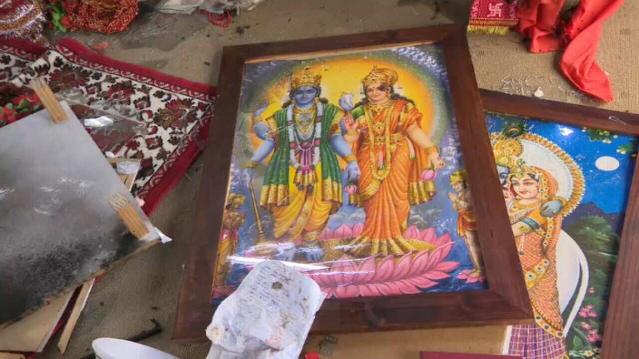Vandals have desecrated the Hindu temple Pandit Paras Ram Maharaj in Sydney.