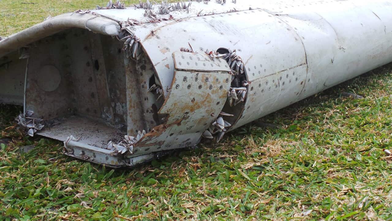 Piece of debris from an unidentified aircraft