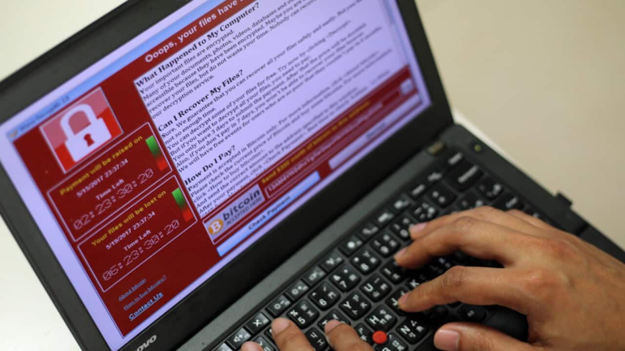 A sample of a ransomware cyberattack in Taipei