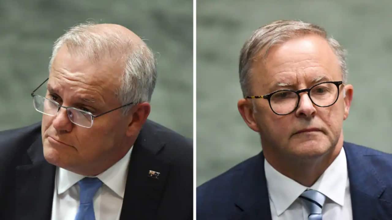 Prime Minister Scott Morrison (left), and Labor leader Anthony Albanese.