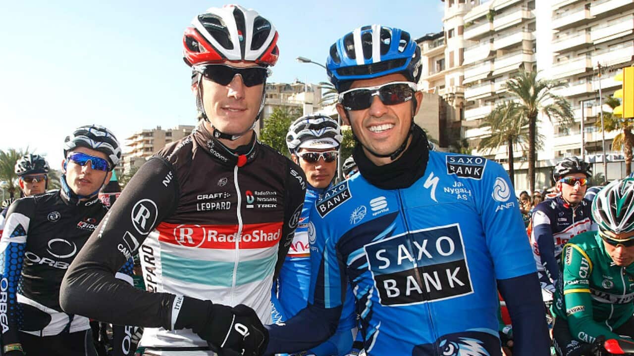 Schleck, Contador