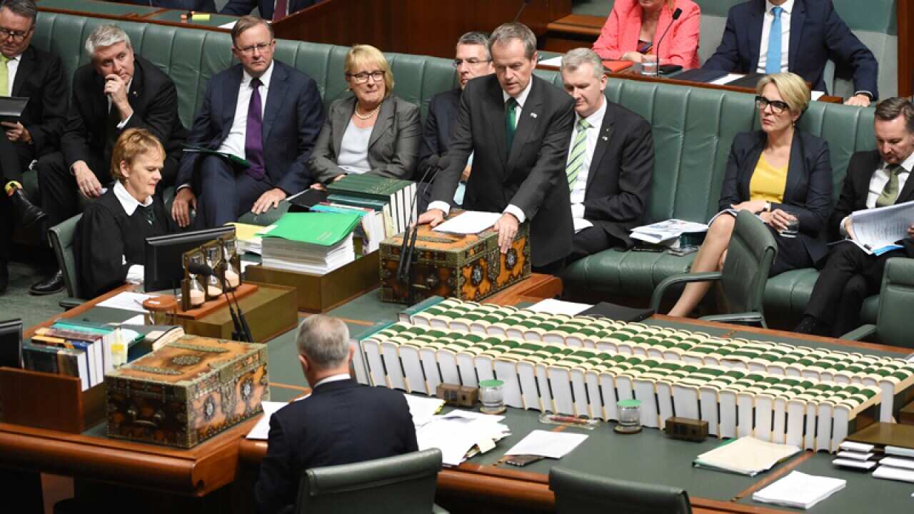 Opposition Leader Bill Shorten during Question Time in March