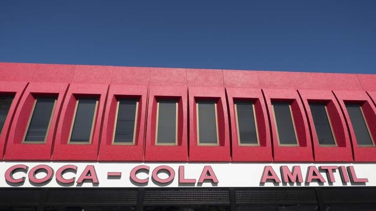 Coca-Cola Amatil signage on building