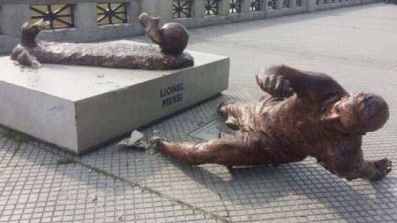 Lionel Messi Statue in Buenos Aires