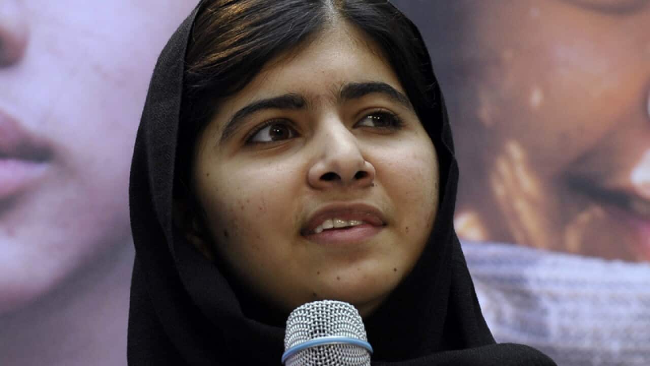 Pakistani schoolgirl activist Malala Yousafzai