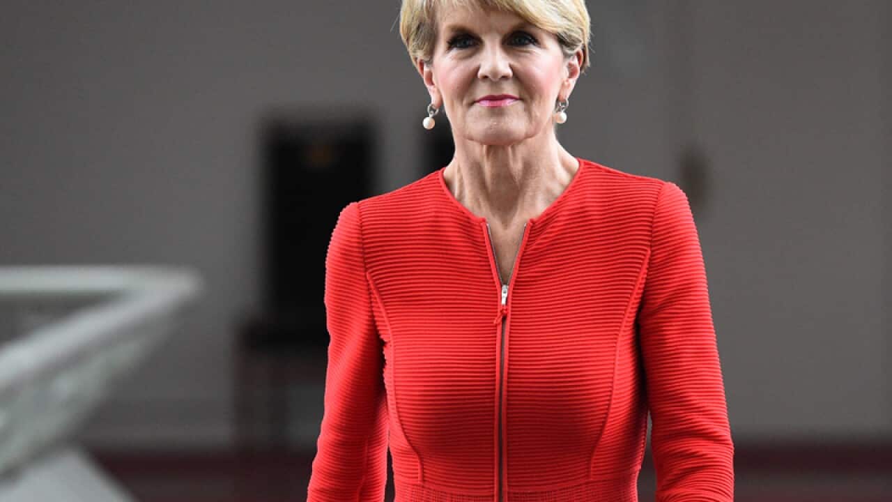 Minister for Foreign Affairs Julie Bishop