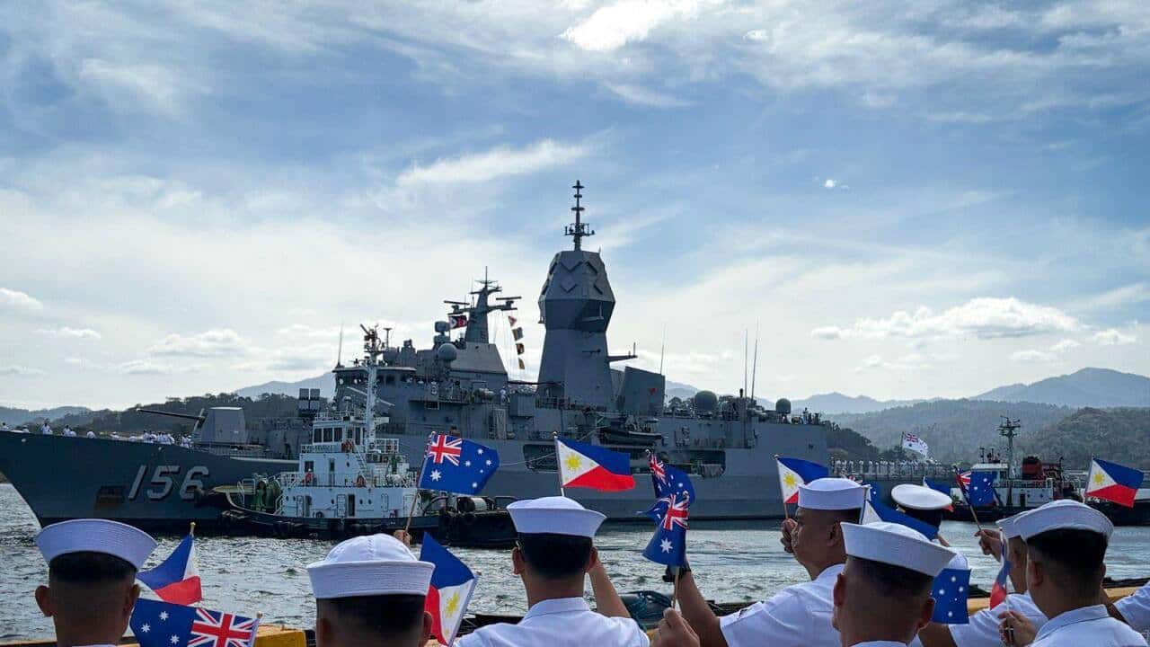 Australian navy ship HMAS Toowoomba arrives in the Philippines to enhance bilateral defense ties.
