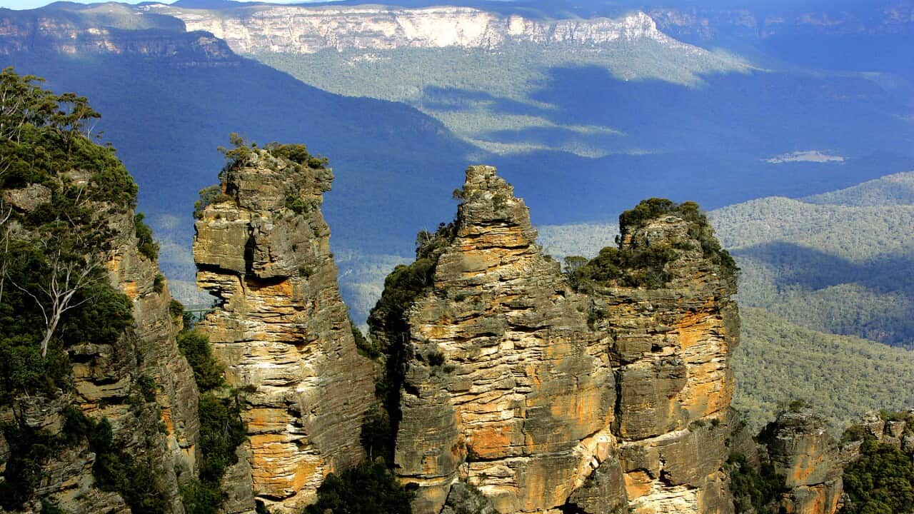 The Three Sisters in the Blue Mountains west of Sydney are sacred to Indigenous people of the area. (AAP)