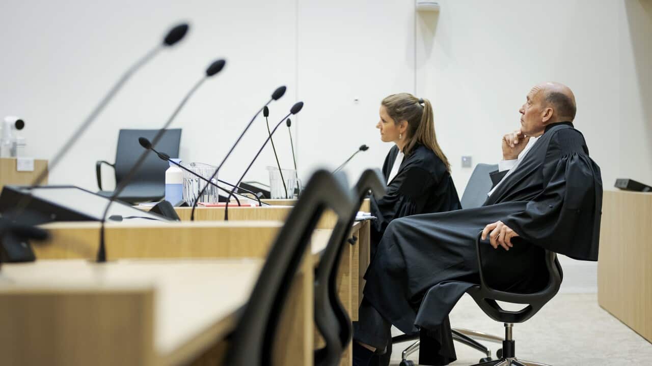 Lawyer for one of the suspects during the trial