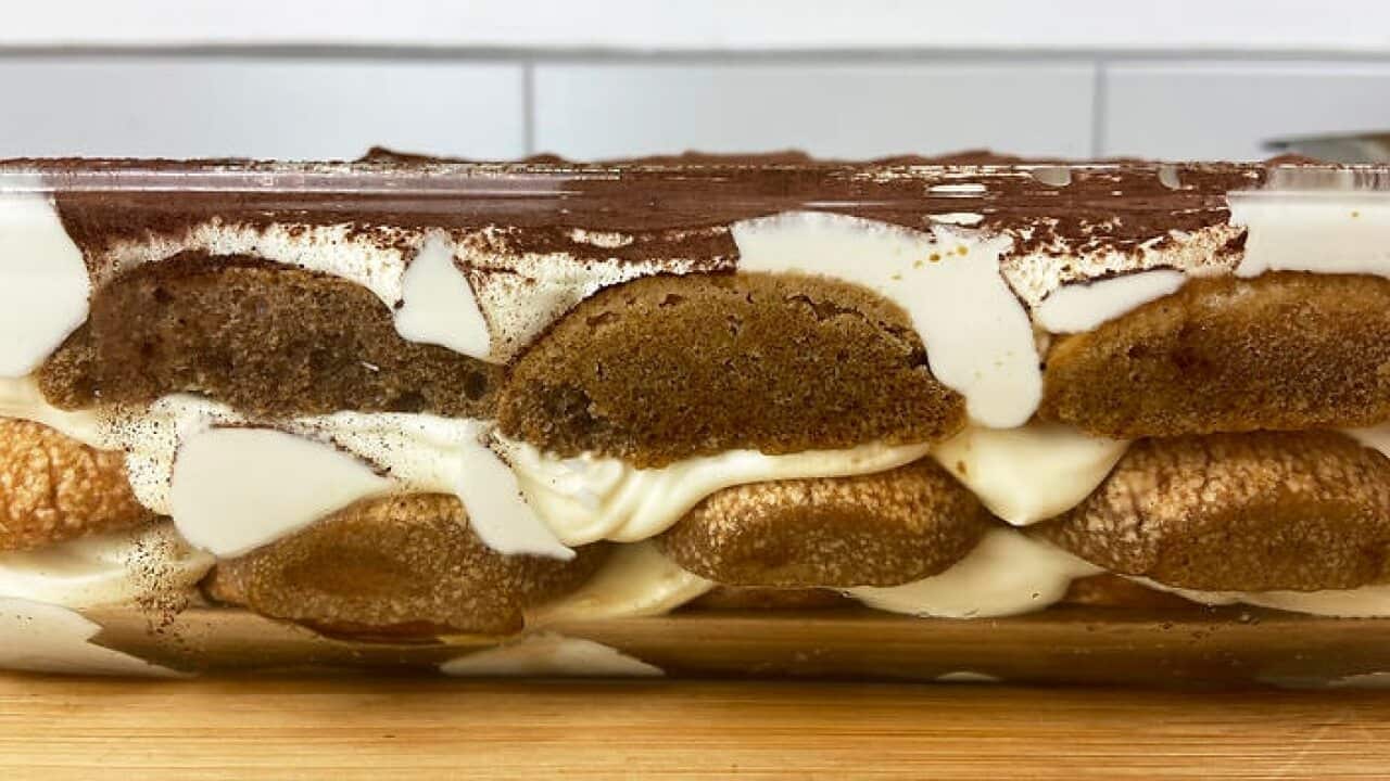 Vietnamese iced coffee, but make it tiramisu.