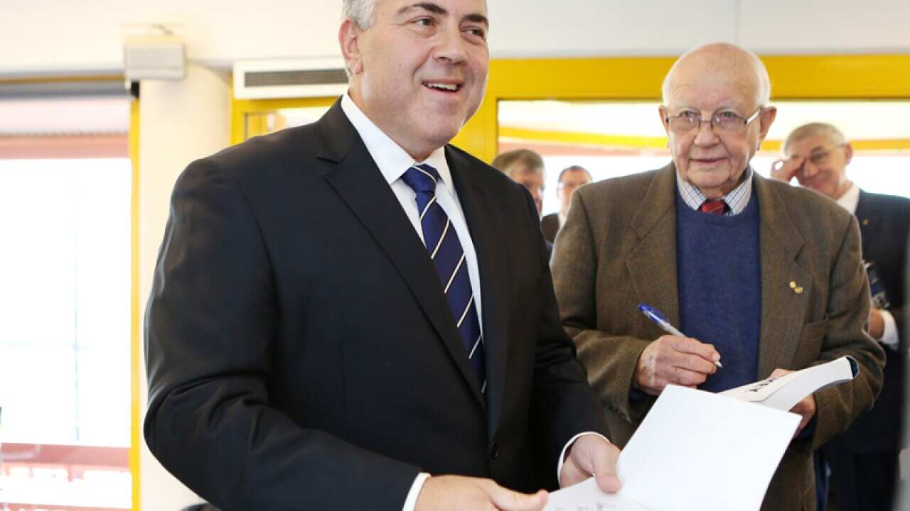 Joe Hockey at his book launch.