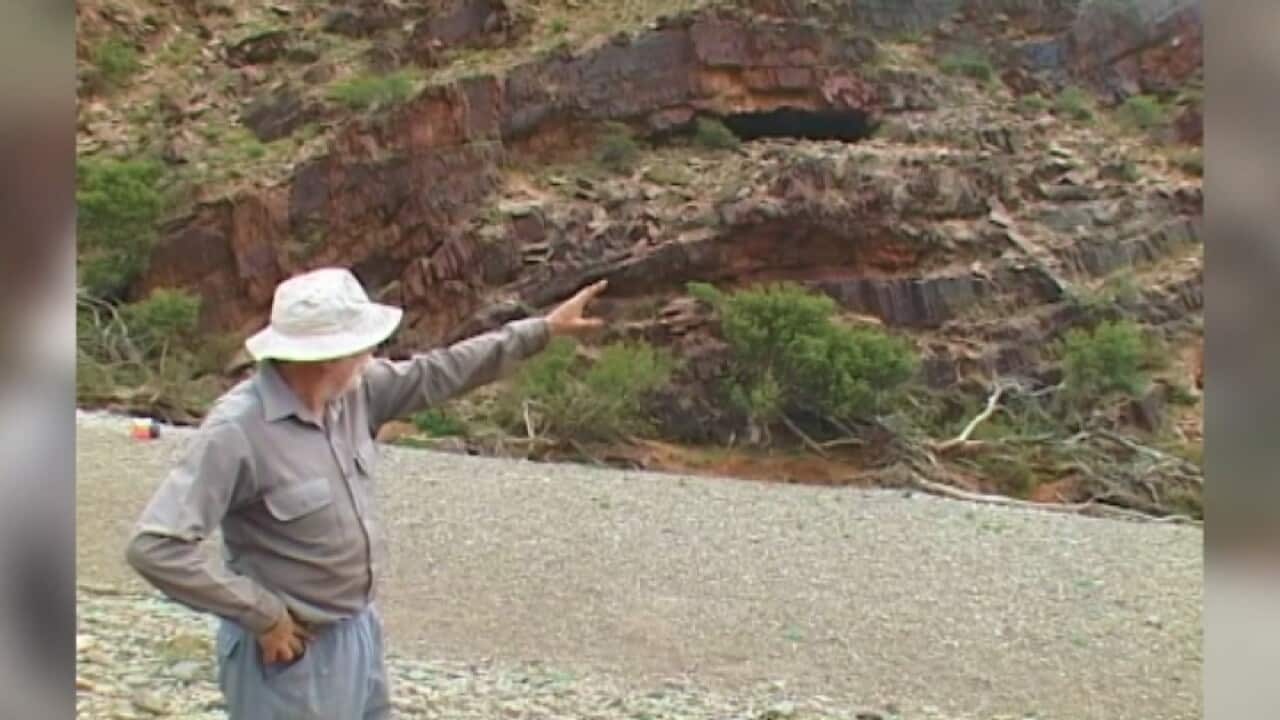 Warratyi rock shelter, Flinders Ranges.