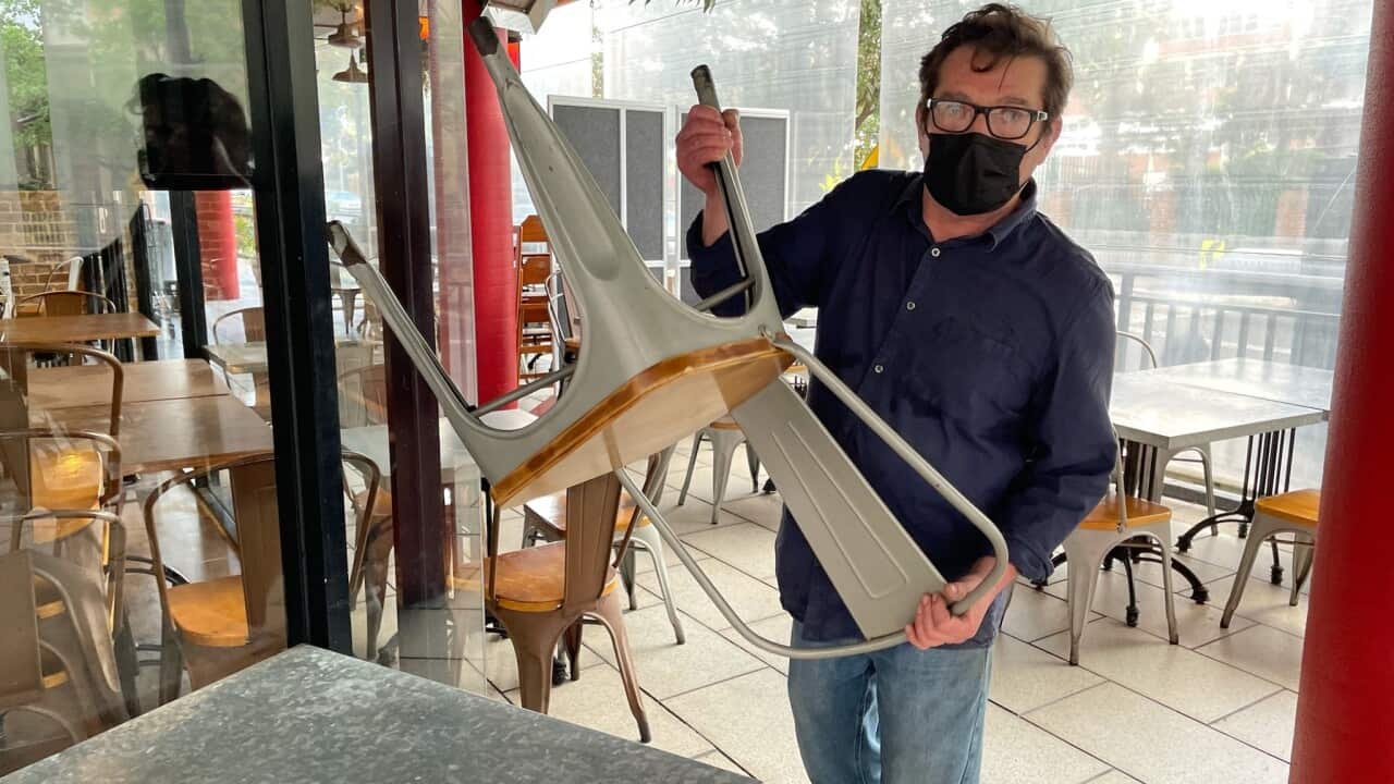 The owner of Nepalese fusion restaurant Sambandha in western Sydney, David Bregg