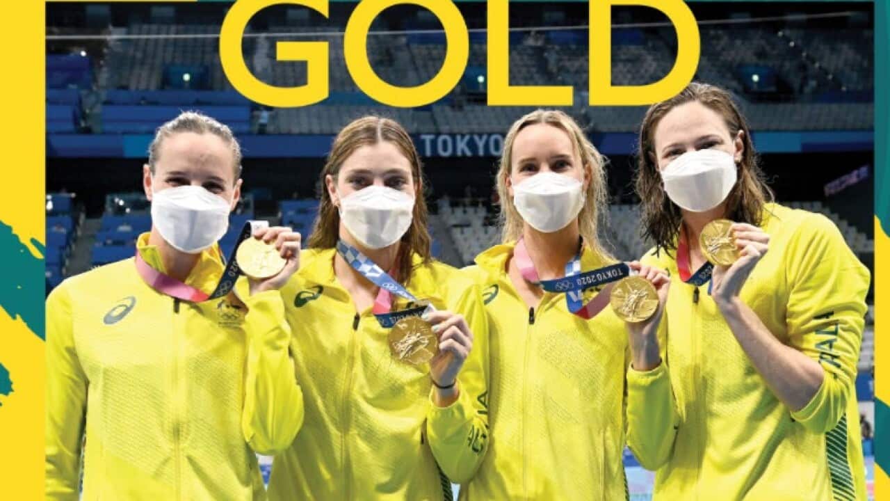 Australian Gold for 4x100m swim Tokyo