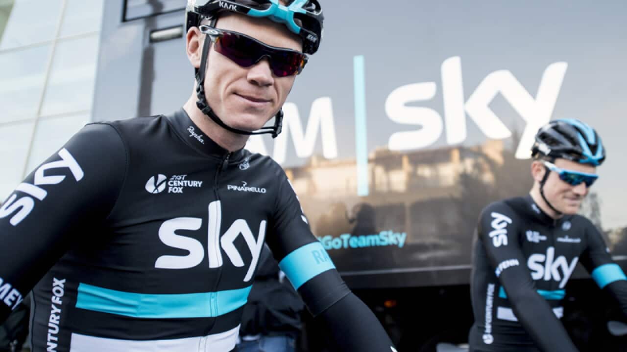 Chris Froome during Sky Team Training Camp Mallorca