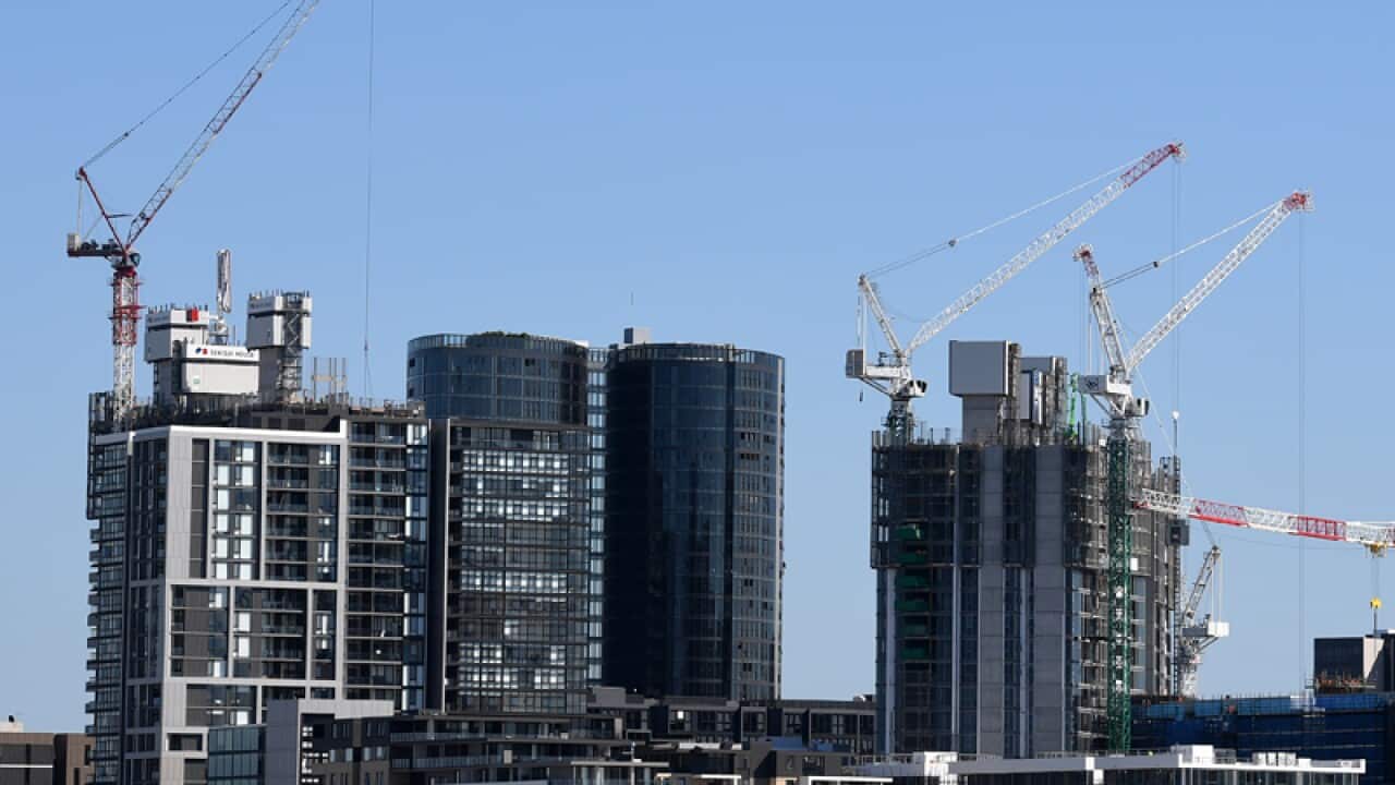 A general view of waterfront housing