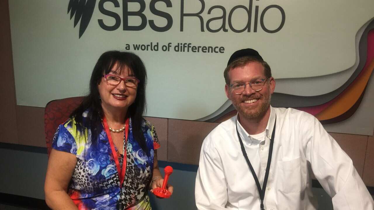 Yoni Strimber with Nitza Lowenstein at SBS