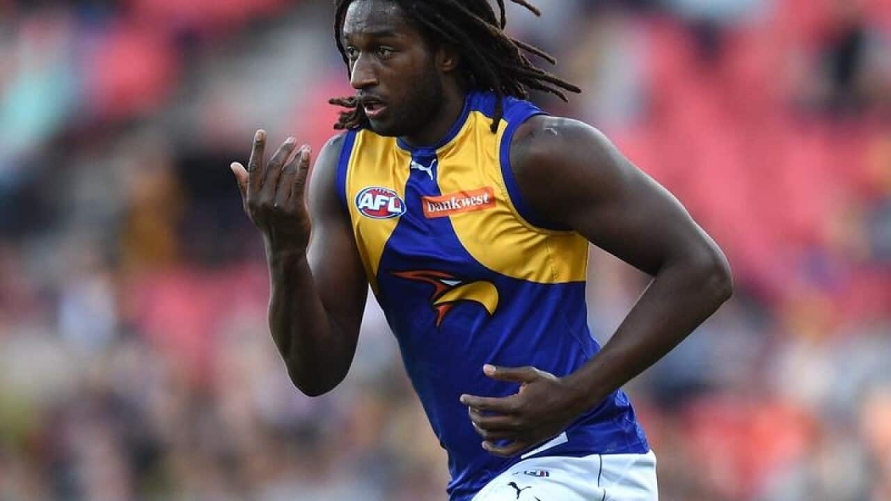 A file image of West Coast Eagles player Nic Naitanui