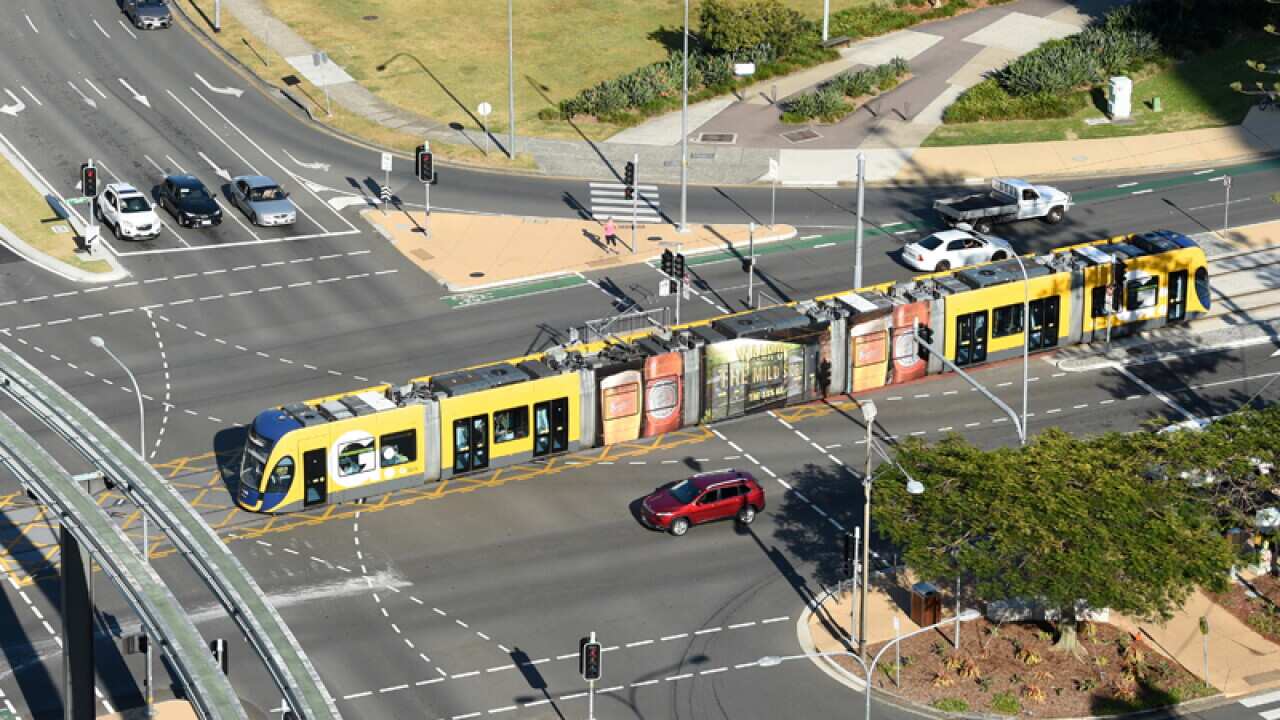 The G-Link light rail on the Gold Coast
