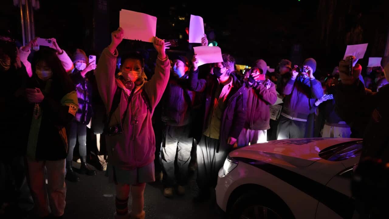 Protesters in Beijing are angered by strict anti-virus measures
