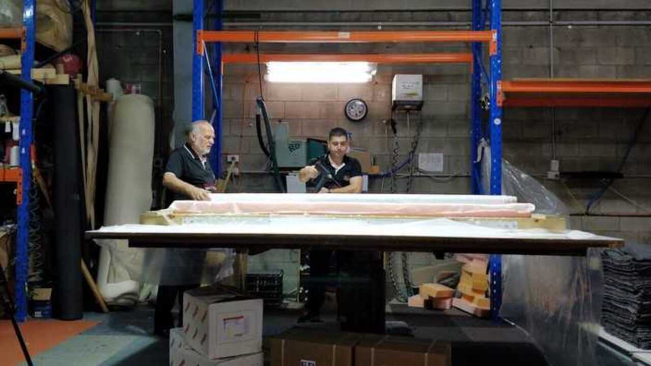 Nick Ristevski in his factory