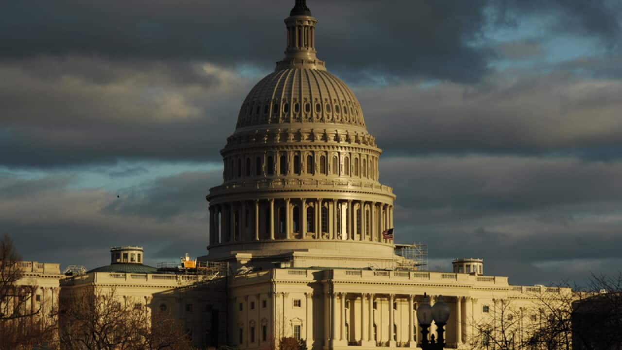 Capitol building during sunset in Washington