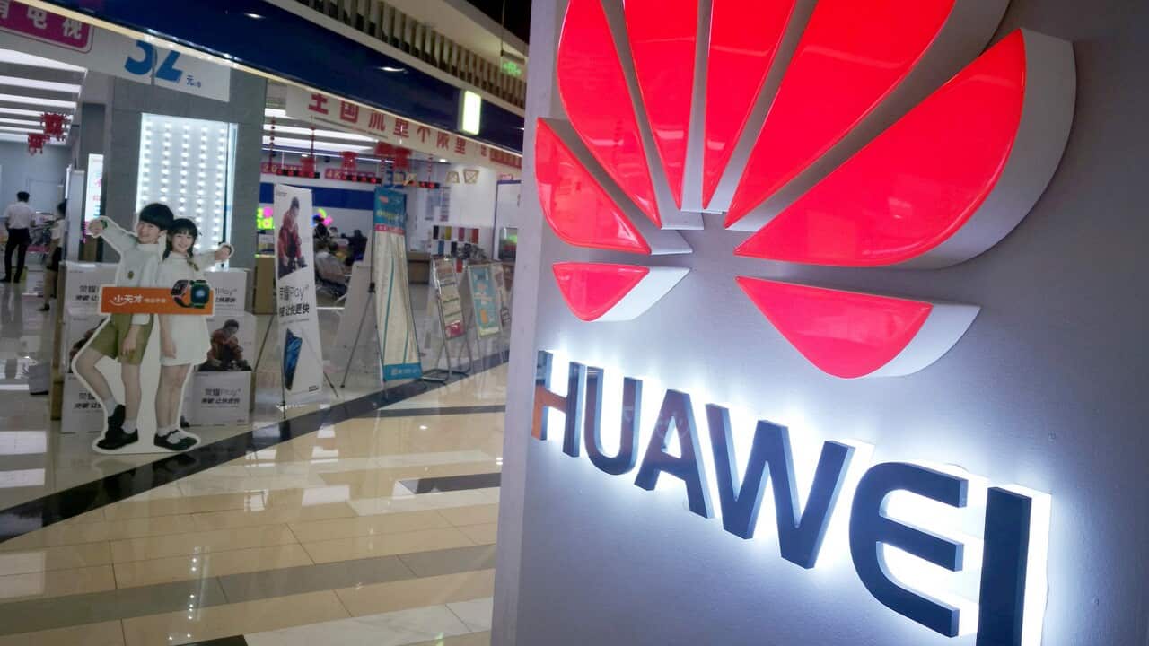 View of a Huawei store in Huaibei city, east China's Anhui province, 17 July 2018.  