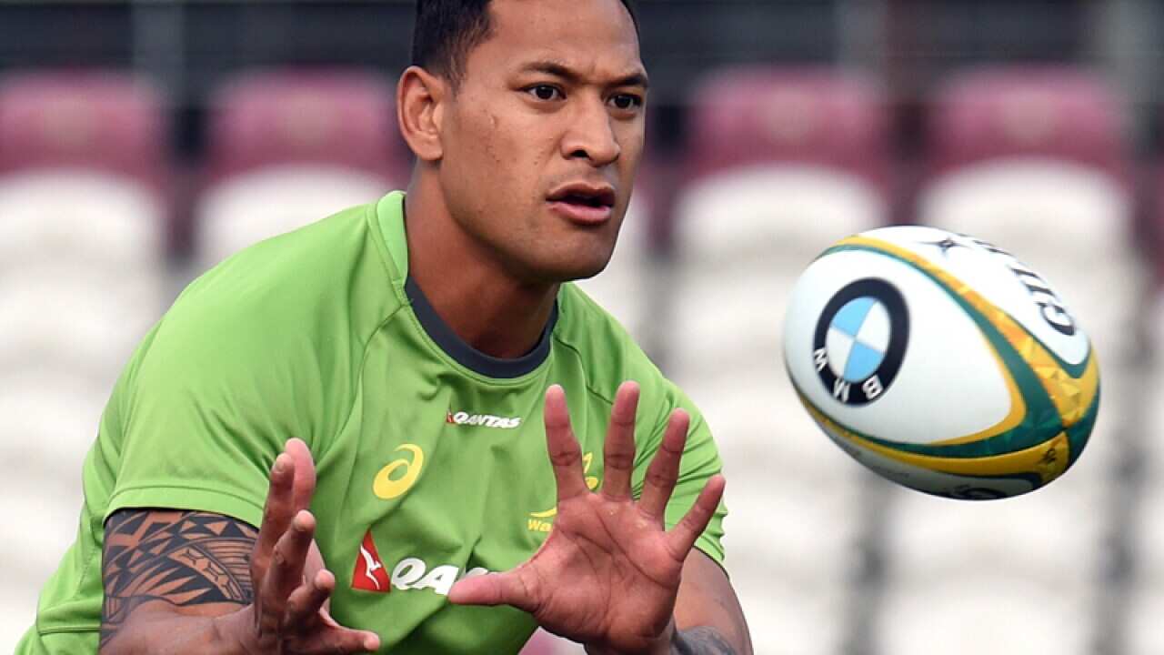 Wallabies player Israel Folau