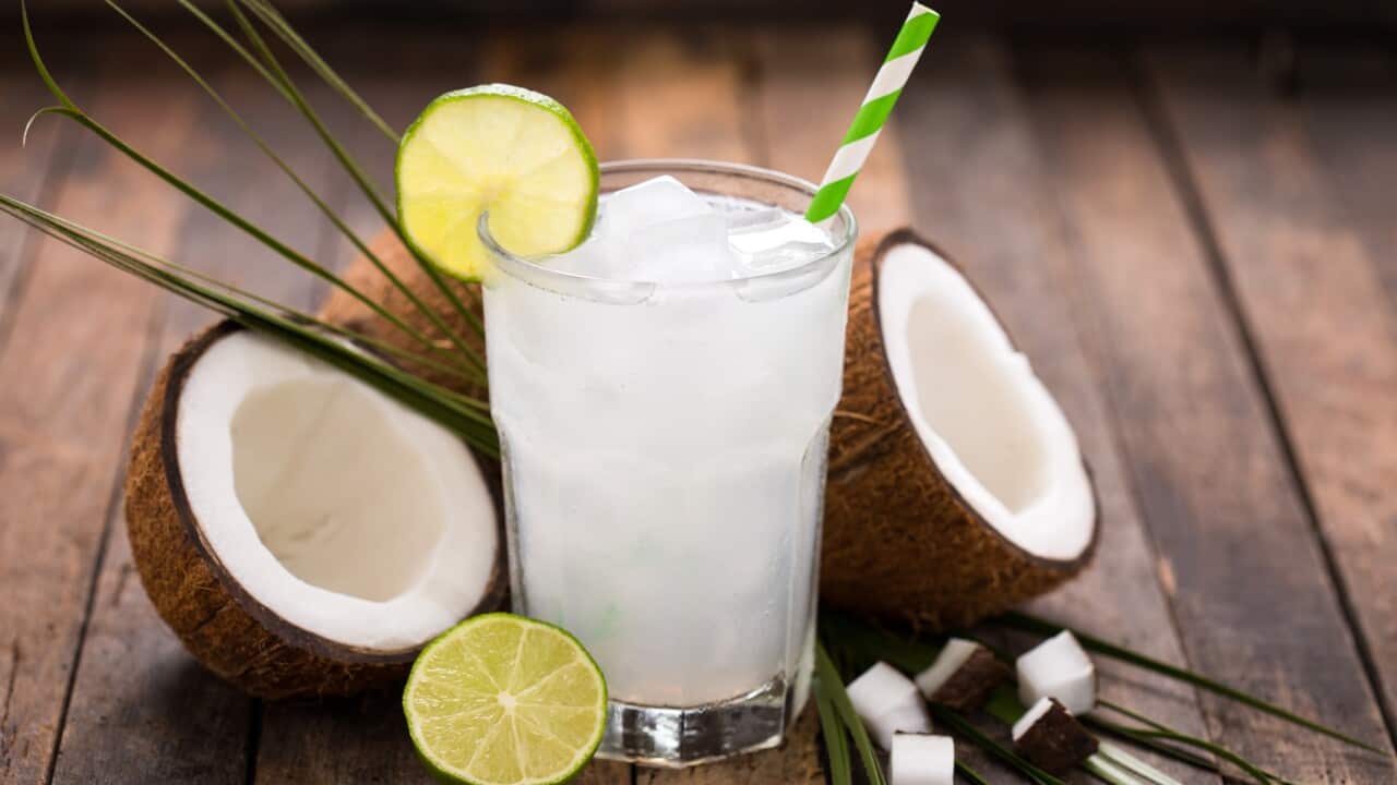 Researchers in India believe a combination of pear (65 per cent), sweet lime (25 per cent) and coconut water (10 per cent) will help to combat a hangover.