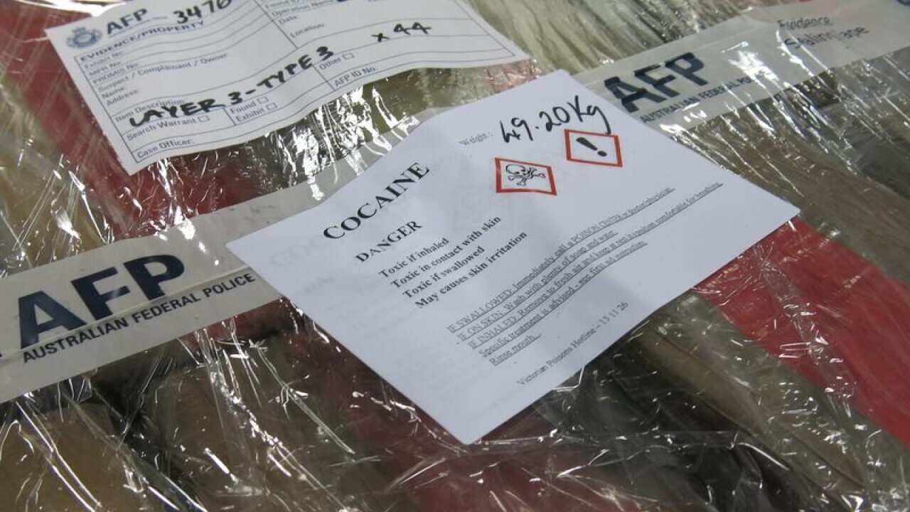 A file image of drugs seized by the AFP